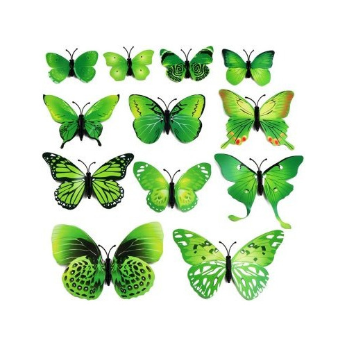 Mariposas Decorativas 3d Para Pared X12