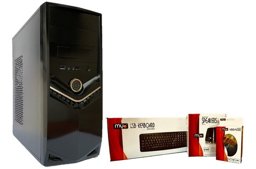 Case Atx Midtower 500w, 4en1, Incluye Teclado+mouse+cornetas