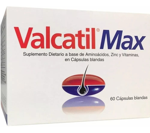 Valcatil Max Para La Caida Del Cabello X 60 Capsulas Blandas