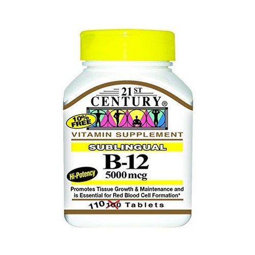 Siglo 21 B 12 5000 Mcg Comprimidos Sublinguales, 110 Count