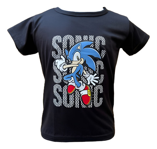 Pijama Infantil Sonic Niño Conjunto Playera Pantalón Algodón