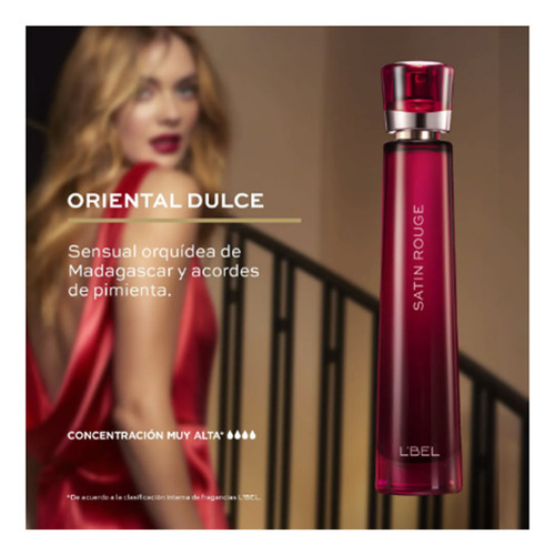 Lbel Set De Dos Satin Rouge Para Dama 50ml