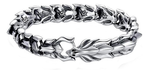 Dragon Head Pulsera Punk Dragon Bone Pulsera