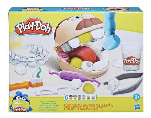 Play Doh El Dentista Bromista 8 Incluye Plastilinas