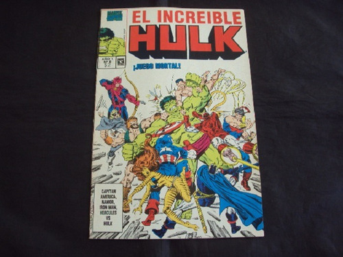 El Increible Hulk # 8 (simbolo) ¡juego Mortal!