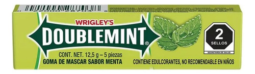 10 Pzas Dulces Wrigley's Doublemint Menta 12.5g
