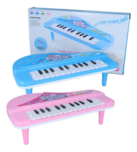 Piano-órgano-teclado Infantil Con Luz Y Sonido 12 Teclas