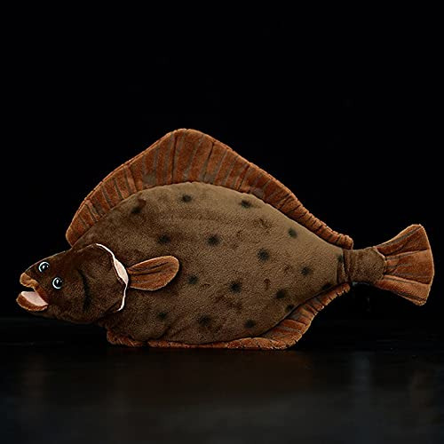 Flounder Plush Toy - Simulation 17  Gris Lifelike Cute Flatf