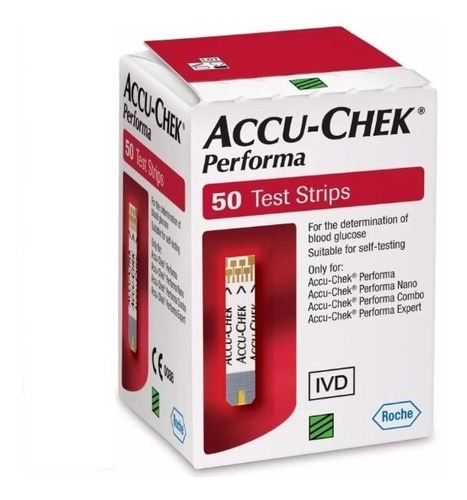 Tiras Reactivas Glucometro Accu Chek Performa ® X 50 Und