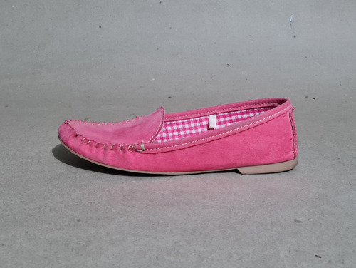 Mocasines Flats Descanso Talla 26 Coral Moda