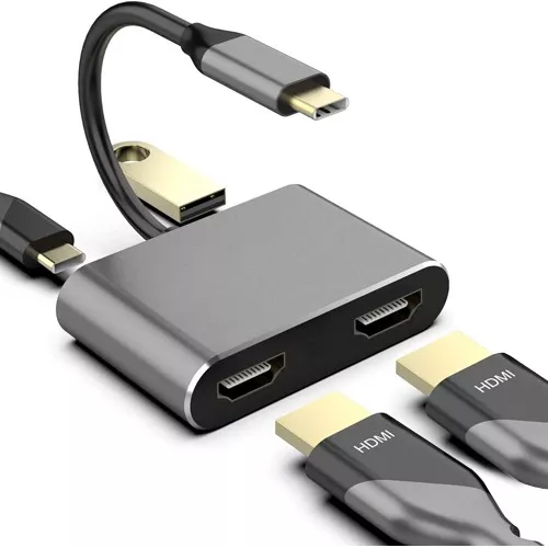 Cargador Doble + Cable USB-A a Tipo C. MOBILE+ MB-1043.