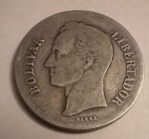 Moneda 2 Bolivares Año 1935 Lei 835 Gram 10