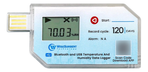 Wisesorb 1 Paquete De Registrador De Datos De Temperatura/rh
