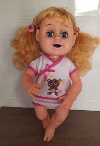 Boneca Importada Fala Espanhol Tipo Baby Alive (Usado)