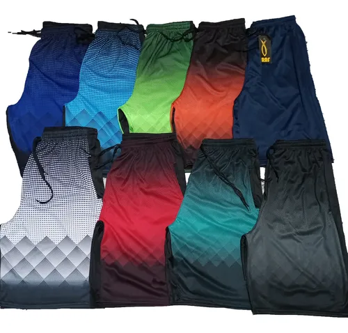 Short Bermuda Kit 5 Peças Academia Praia Corrida