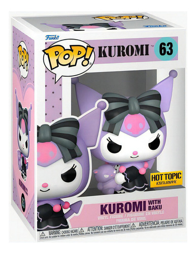 Funko Kuromi com Baku Hot Topic Exclusive 63 (kuromi)