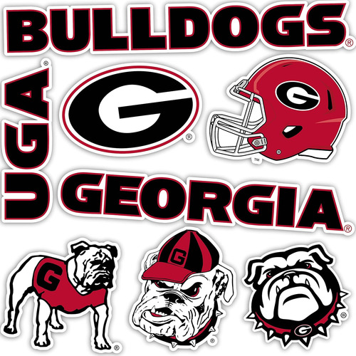 Universidad De Georgia Pegatina Bulldogs Uga Dawgs Pega...