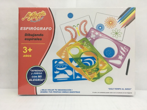 Espirografo 4 Plantillas Mi Alegria