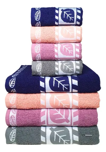 comprar Kit Toalha De Banho 4 Toalha Banho + 4 Toalha Rosto Algodão