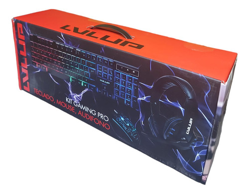 Kit Gamer Rgb Level Up /audífonos - Mouse - Teclado/ Pro 