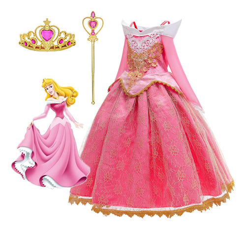 Disfraz De Princesa Aurora De La Bella Durmiente