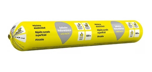 Imagen 3 de 6 de Sellador Poliuretánico Flex Pu Weber Gris 600 Ml Mm