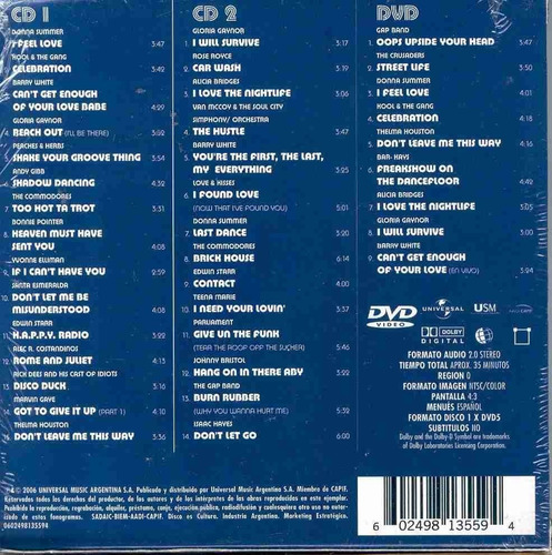 Varios Interpretes - Back To Disco (2cd + Dvd)