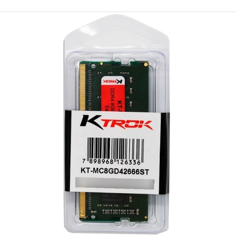 Memoria Ktrok 8gb Ddr4 2666mhz Sodim Kt-mc8gd4266s
