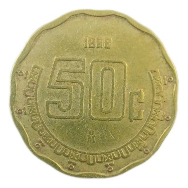 Moneda De 50 Centavos 1988