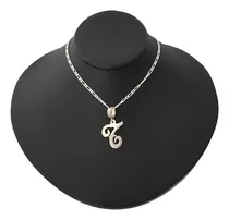 Comprar Cadena Y Dije Modelo Inicial T Calada Letra Palmer Plata 950