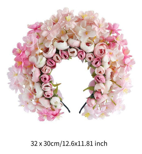 Diadema De Flores China Han Para Festivales Y Ocasiones
