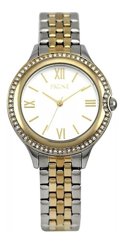 Reloj Prune Dama Prg-249-09 Metal Combinado Dorado