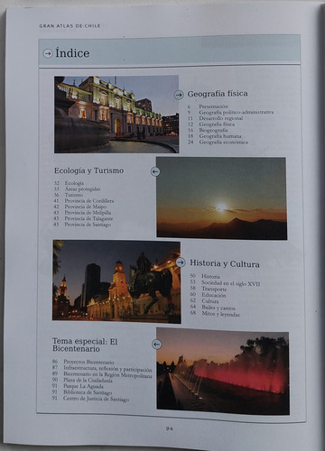 Gran Atlas De Chile: Región Metropolitana - Varios Autores (Usado)