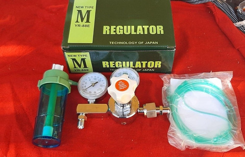 Regulador De Oxigeno Manometro, Flujometro, Vaso Y Canula B
