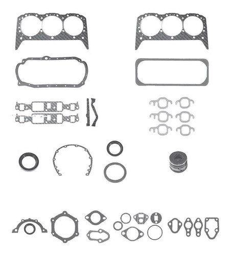 Kit Empaques Chevrolet C10 Scottsdale 1986 4.3l Lb1 Ohv 6cil