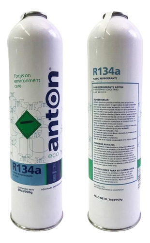 Lata Gas Refrigerante R134 A Anton 900g Refrigerante R134a