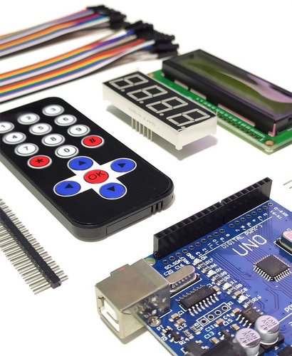 Imagem 2 de 10 de Kit Robótica Placa Uno C/ Tutorial Para Arduino + 200 Pcs Nf