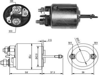 Solenoide Valeo. Renault Trafic/citroen /re/etc. 12v