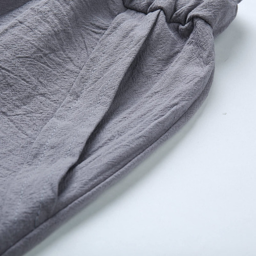 Pantalones Capri De Lino Ligeros Para Mujer, De Mezcla