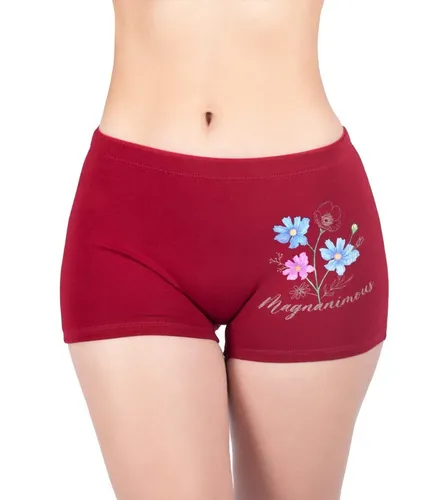 Trio Bóxer Alto, Estampado Para Mujer Ref. 8304
