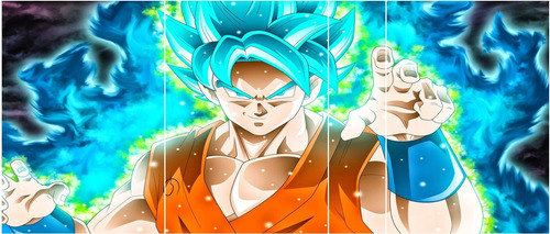 Cuadro Políptico Goku Ultra Instinto N° 3194