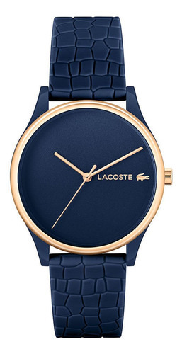 Reloj Lacoste Crocodelle Para Mujer De Silicona Azul