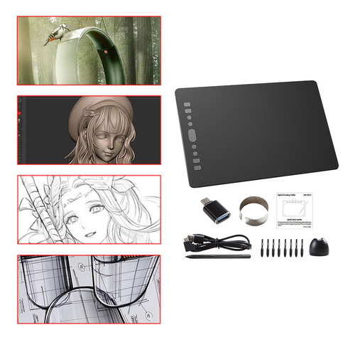 Tableta De Dibujo Gráfico, Tableta De Dibujo 10 Pulgadas