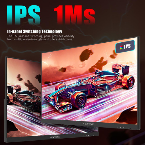 Monitor Para Juegos Viewedge De 24 Pulgadas Con Ips 1 Ms, Fh