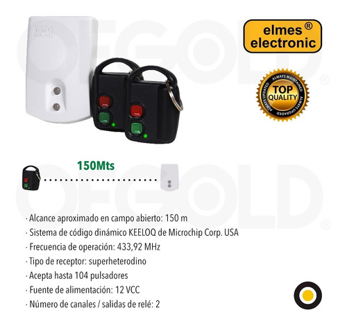 Alarma Vecinal Exterior + Receptor+2 Control Remoto 150 Mts