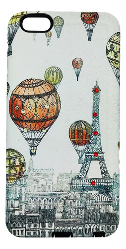 Funda Pasta Diseño Motorola Moto G6 Carcasa Case Con Mica Paris Globos