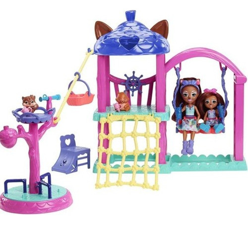 Set De Juego Enchantimals Area De Juegos De City Tails 32cm