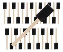 Comprar Juego De 25 Pinceles De Espuma 25cm Con Mango De Madera