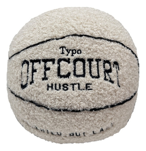 Offcourt Basketball Pillow Beige Peluche Muñeca Niños Regalo