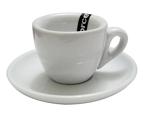 Set 6 Pocillos Pequeño Para Cafe Con Platito 55 Ml Porcelana